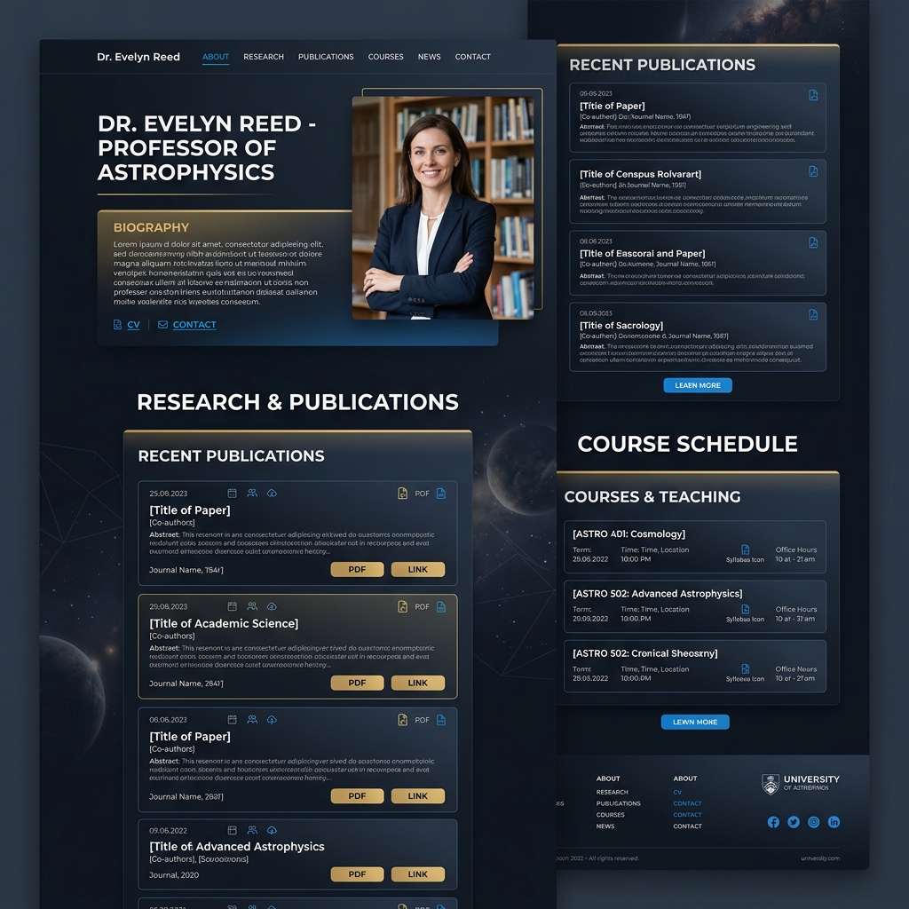 Akademisyen Web Sitesi Paketi