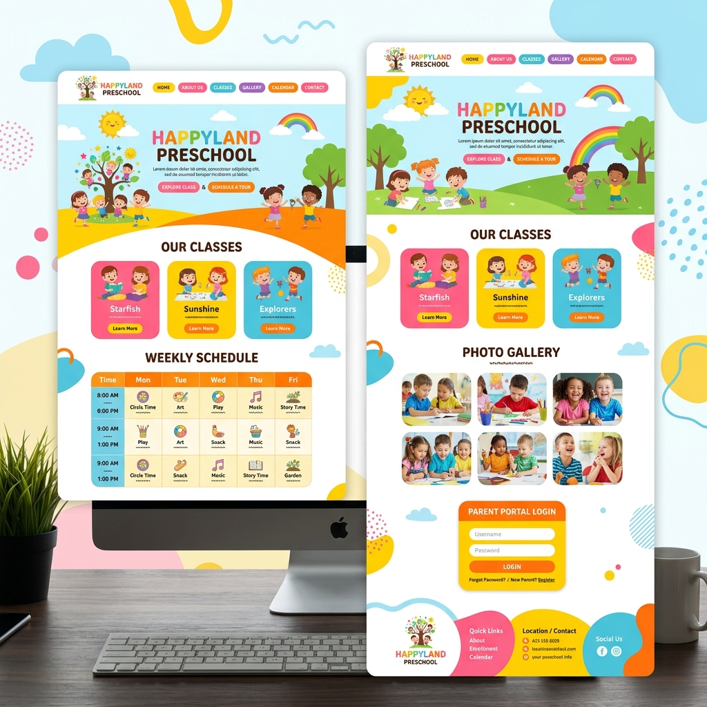 Anaokulu Web Sitesi Paketi