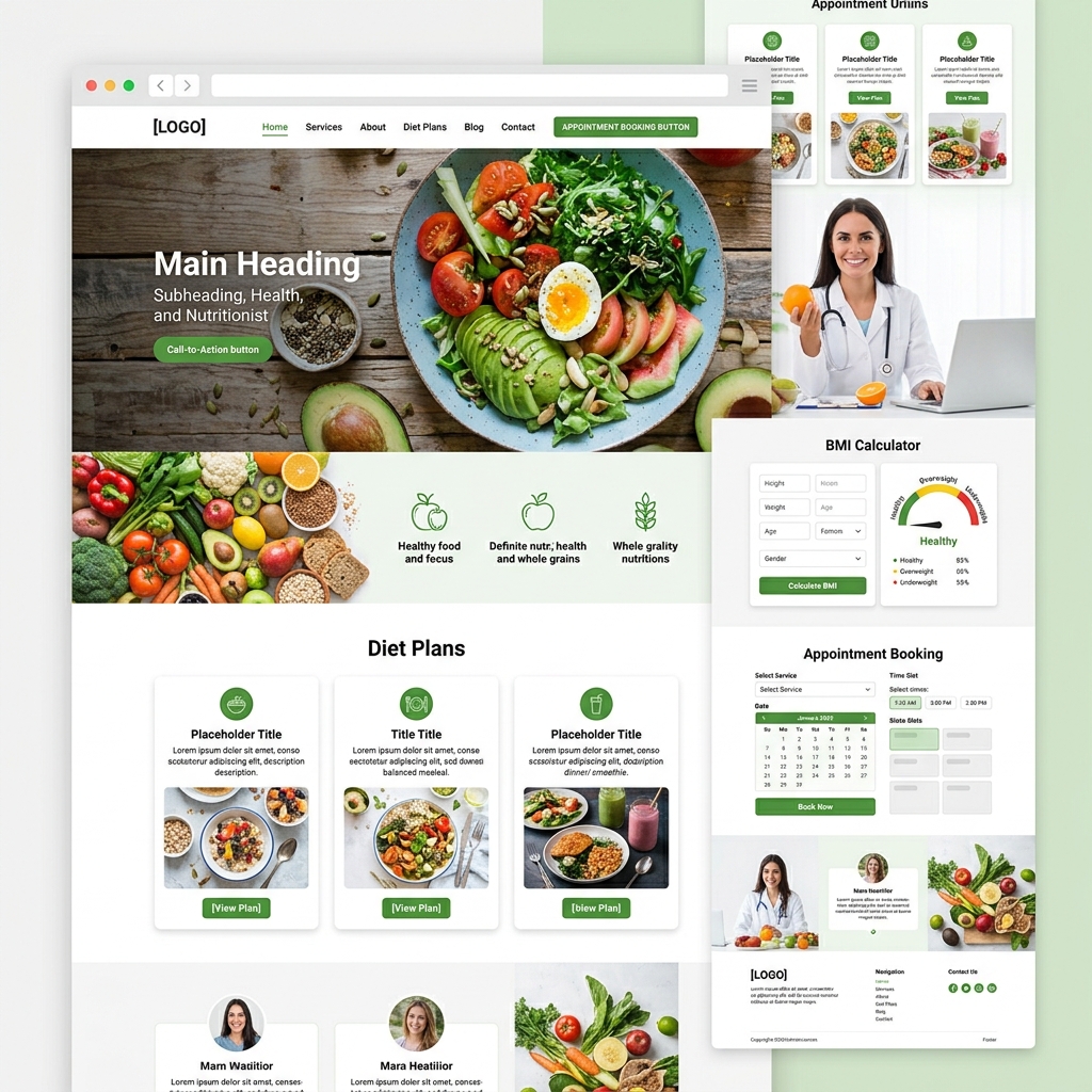Diyetisyen Web Sitesi Paketi