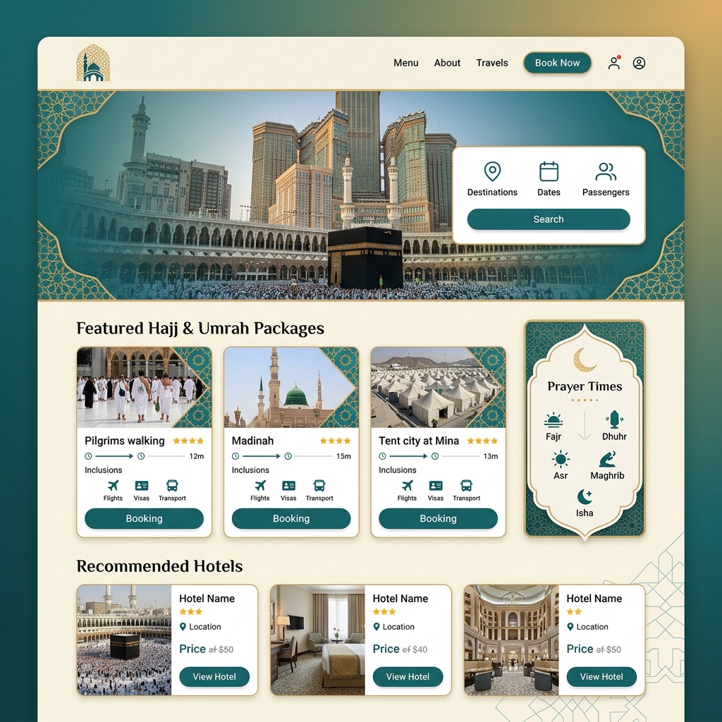 Islami Turizm Web Sitesi Paketi